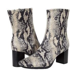 AEROSOLES Snakeskin Booties Stretch Ankle Boots Miley Womens Sz 5.5 Pointed Toe